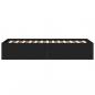 Preview: Bettgestell Schwarz 100x200 cm Holzwerkstoff