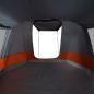 Preview: Tunnelzelt 4 Personen Grau und Orange Wasserdicht