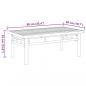 Preview: Couchtisch 90x50x35 cm Bambus