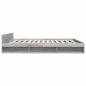 Preview: Bettgestell mit Schubladen Grau Sonoma 200x200cm Holzwerkstoff
