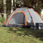 Preview: ARDEBO.de - Campingzelt 5 Personen Grau und Orange Quick Release