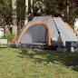 Preview: Campingzelt 5 Personen Grau und Orange Quick Release
