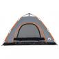 Preview: Campingzelt 5 Personen Grau und Orange Quick Release