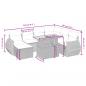Preview: 8-tlg. Garten-Sofagarnitur mit Kissen Grau Poly Rattan