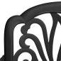 Preview: 3-tlg. Bistro-Set Schwarz Aluminiumguss