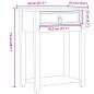 Preview: Konsolentisch Corona 55x35x73 cm Massivholz Kiefer