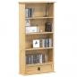 Preview: ARDEBO.de - CD-Schrank Corona 52x17,5x103 cm Massivholz Kiefer