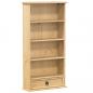 Preview: CD-Schrank Corona 52x17,5x103 cm Massivholz Kiefer