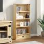 Preview: CD-Schrank Corona 52x17,5x103 cm Massivholz Kiefer
