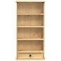 Preview: CD-Schrank Corona 52x17,5x103 cm Massivholz Kiefer