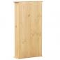 Preview: CD-Schrank Corona 52x17,5x103 cm Massivholz Kiefer