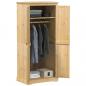 Preview: ARDEBO.de - Kleiderschrank Corona 76x50x170 cm Massivholz Kiefer