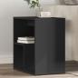 Preview: ARDEBO.de - Beistelltisch Schwarz 50x30x50 cm Holzwerkstoff