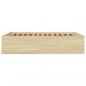 Preview: Bettgestell Sonoma-Eiche 160x200 cm Holzwerkstoff
