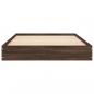 Preview: Bettgestell Braun Eichen-Optik 90x190 cm Holzwerkstoff