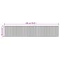 Preview: Teppich Rechteckig Dunkelbraun 100x500 cm Bambus