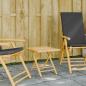 Preview: ARDEBO.de - Gartentisch Klappbar 45x45x45 cm Bambus