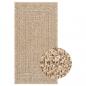 Preview: Teppich ZIZUR 100x200 cm Jute-Optik Indoor und Outdoor