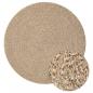Preview: Teppich ZIZUR Ø 200 cm Jute-Optik Indoor und Outdoor