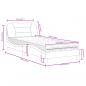 Preview: Bett mit Matratze Schwarz 90x190 cm Kunstleder