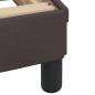 Preview: Bett mit Matratze Dunkelbraun 90x190 cm Stoff