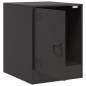 Preview: Nachttische 2 Stk. Schwarz 34,5x39x44 cm Stahl