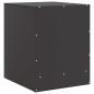 Preview: Nachttische 2 Stk. Schwarz 34,5x39x44 cm Stahl