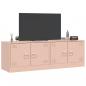 Preview: TV-Schränke 2 Stk. Rosa 67x39x44 cm Stahl