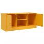 Preview: TV-Schrank Senfgelb 99x39x44 cm Stahl