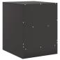 Preview: Nachttische 2 Stk. Schwarz 34,5x39x44 cm Stahl