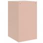 Preview: Nachttische 2 Stk. Rosa 34,5x39x62 cm Stahl