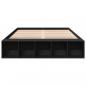 Preview: Bettgestell Schwarz 160x200 cm Holzwerkstoff