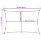 Preview: Sonnensegel 160 g/m² Rechteckig Blau 3x5 m HDPE