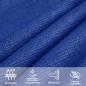 Preview: Sonnensegel 160 g/m² Rechteckig Blau 3,5x4,5 m HDPE