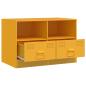 Preview: TV-Schränke 2 Stk. Senfgelb 67x39x44 cm Stahl