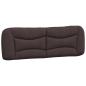 Preview: Bett mit Matratze Dunkelbraun 160x200 cm Stoff