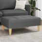 Preview: ARDEBO.de - Fußhocker Dunkelgrau 77x55x31 cm Stoff