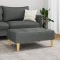 Preview: Fußhocker Dunkelgrau 77x55x31 cm Stoff