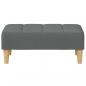 Preview: Fußhocker Dunkelgrau 77x55x31 cm Stoff