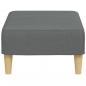 Preview: Fußhocker Dunkelgrau 77x55x31 cm Stoff