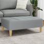 Preview: ARDEBO.de - Fußhocker Hellgrau 77x55x31 cm Stoff
