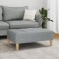 Preview: Fußhocker Hellgrau 77x55x31 cm Stoff