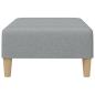 Preview: Fußhocker Hellgrau 77x55x31 cm Stoff