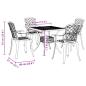 Preview: 5-tlg. Garten-Essgruppe Bronzen Aluminiumguss