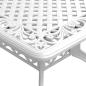 Preview: Gartentisch Weiß 150x90x72 cm Aluminiumguss