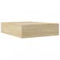 Preview: Bettgestell Sonoma-Eiche 150x200 cm Holzwerkstoff