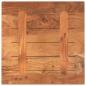 Preview: Tischplatte 40x40x3,8 cm Quadratisch Massivholz Akazie