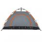 Preview: Campingzelt 2 Personen Grau und Orange Quick Release