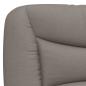 Preview: Bett mit Matratze Taupe 200x200 cm Stoff