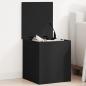 Preview: ARDEBO.de - Truhe Schwarz 40x42x46 cm Holzwerkstoff